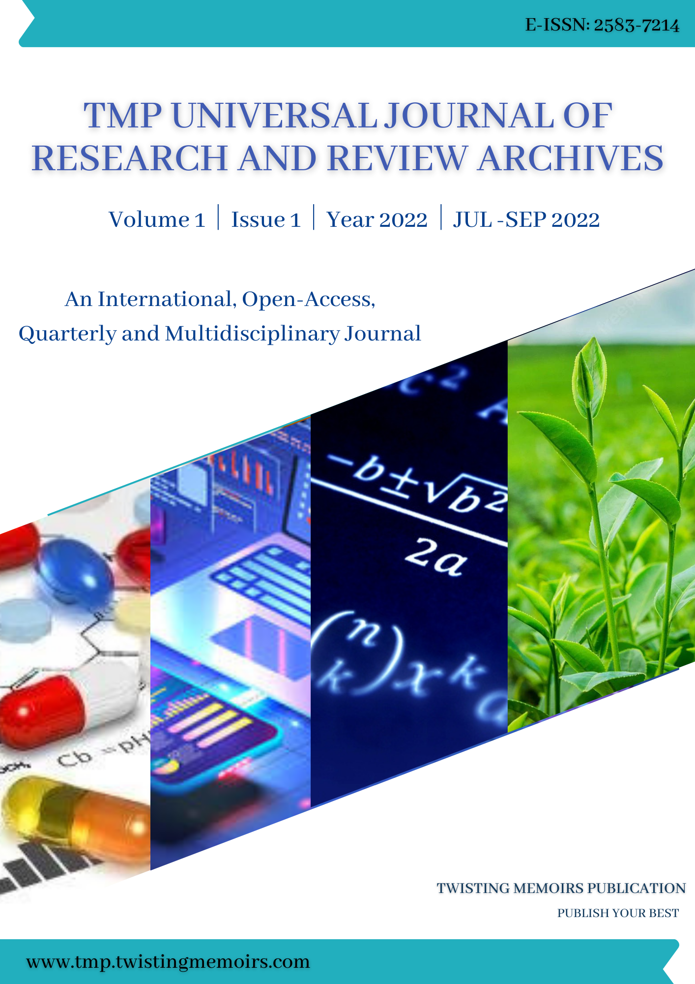 					View Vol. 1 No. 1 (2022): TMP Universal Journal of Research and Review Archives 
				